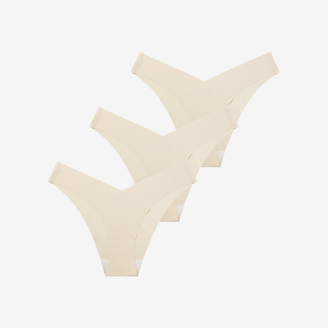 NUBELLE - Nahtloser V-Shape Slip 3er Set