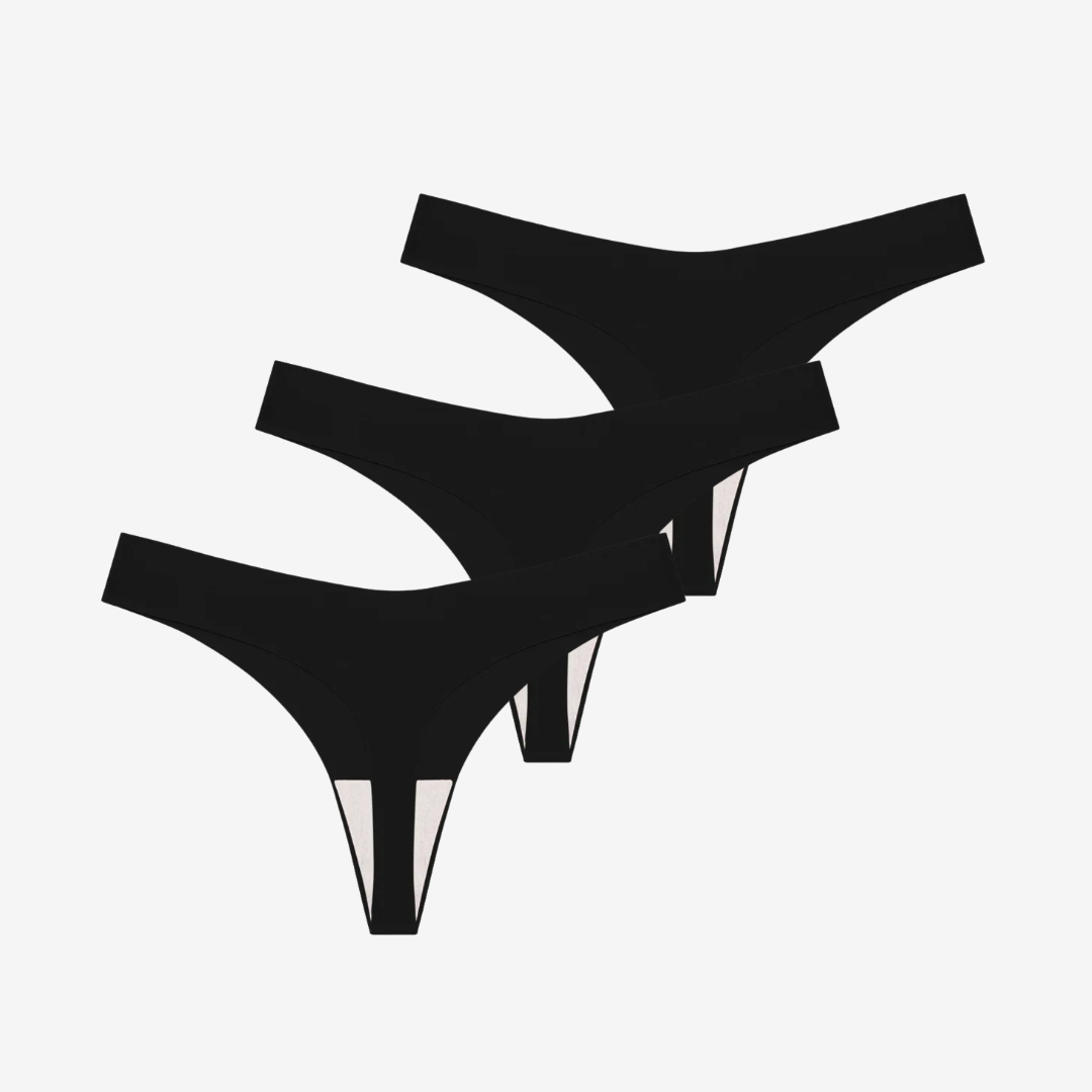 NUBELLE - Nahtloser Basic Tanga 3er Set