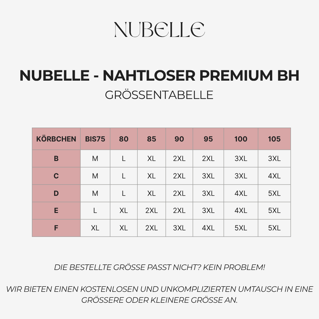 NUBELLE - Nahtloser Premium BH