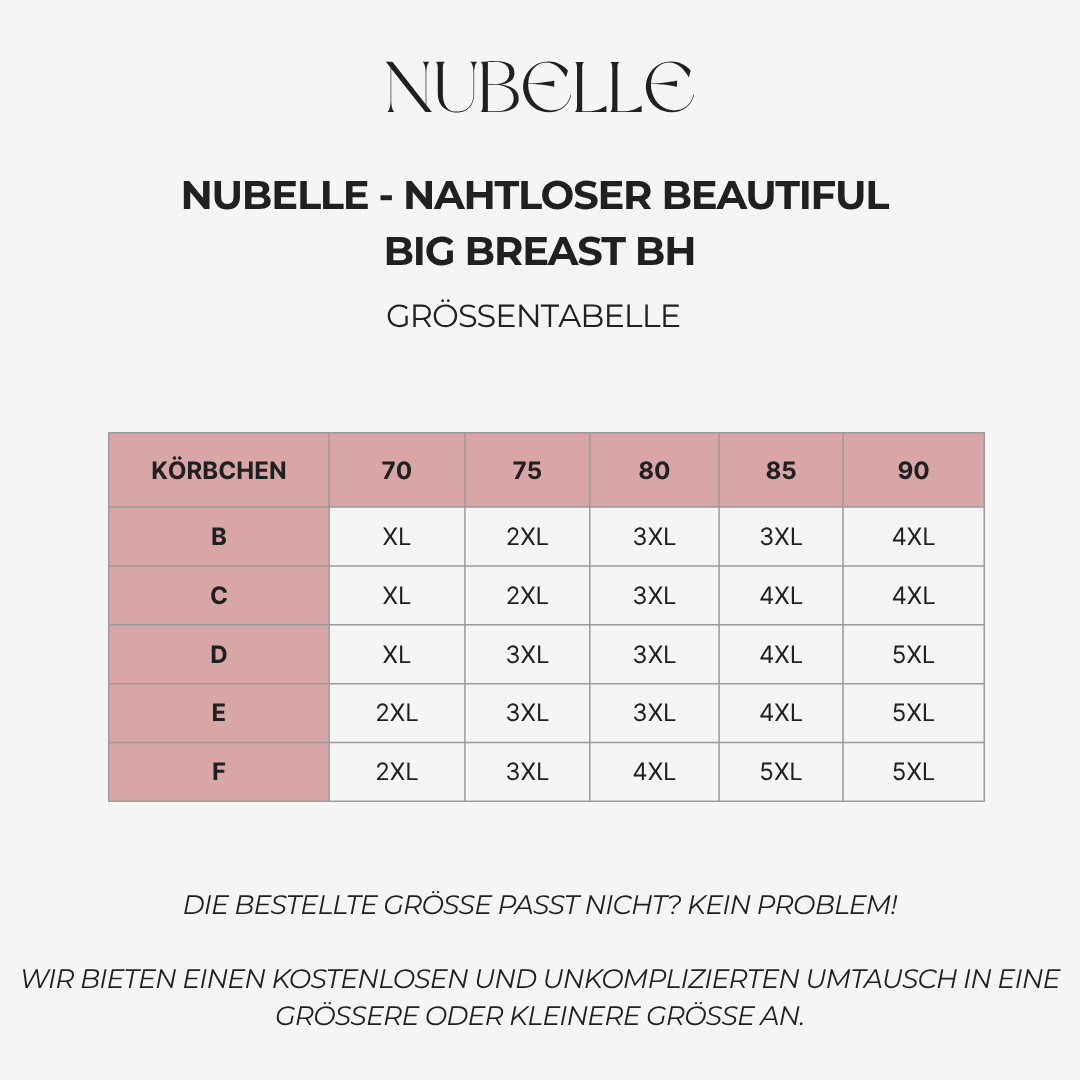 NUBELLE - Soutien-gorge Beautiful Big Breast sans couture