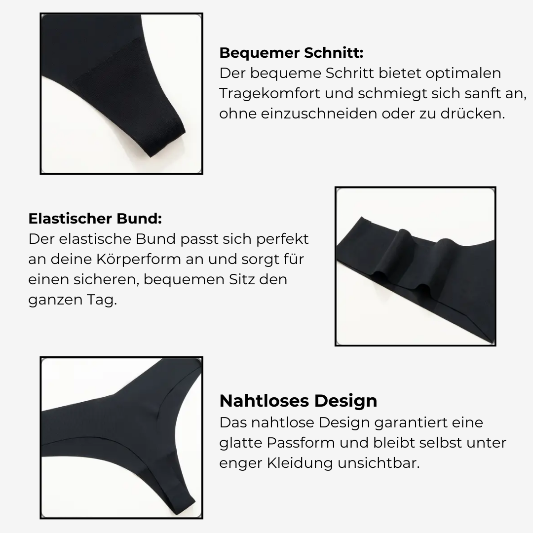 NUBELLE - Nahtloser V-Shape Slip 3er Set