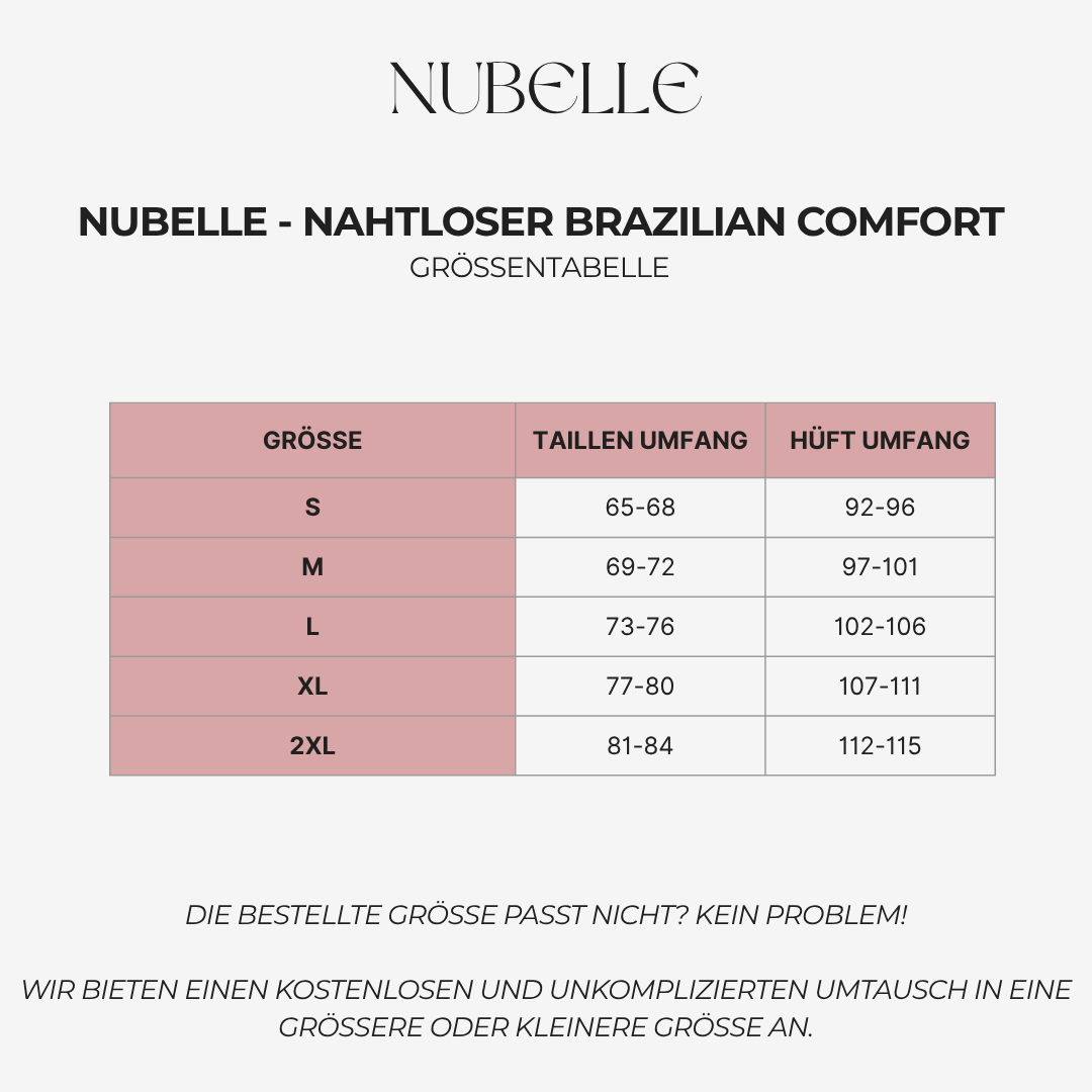 NUBELLE - Nahtloser Brazilian Comfort 3er Set