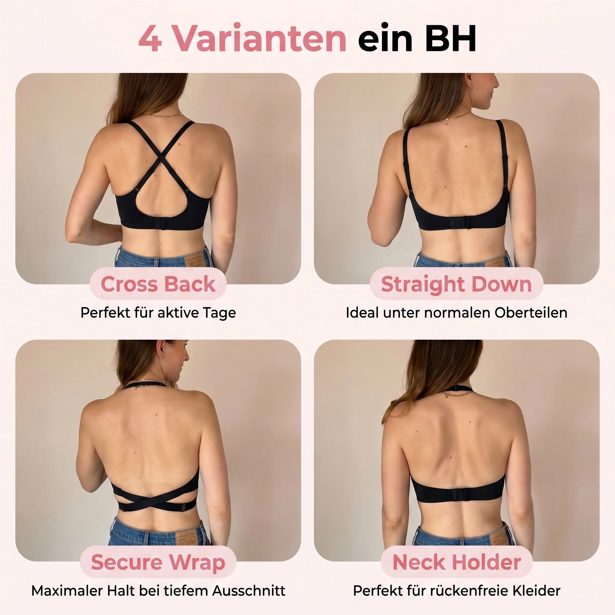NUBELLE - Nathloser 4-WAY Bra