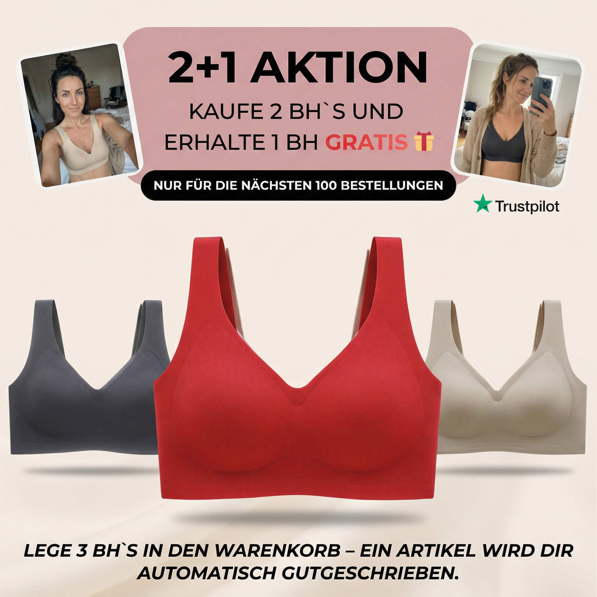 NUBELLE Nahtloser Premium BH